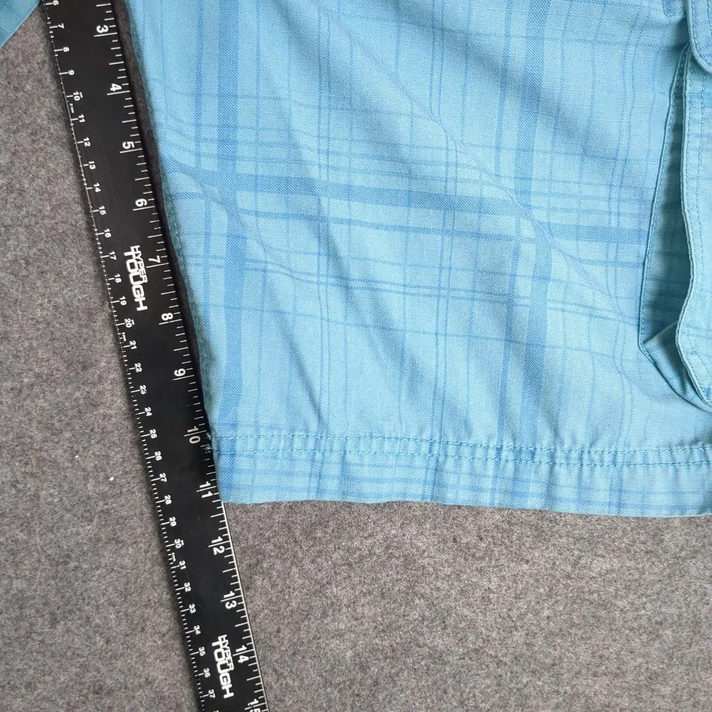 The North Face Cargo Shorts Plaid Blue Mens Size‎ 36 Regular California Heritage